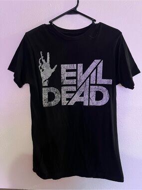 Ripple Junction Black Graphic "Evil Dead" Short Sleeve Tee